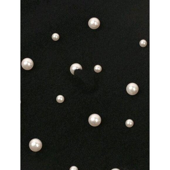 2/$21 Ladies Black Pearl French Beret Beanie Hat - Female Winter Hat - Picture 4 of 4